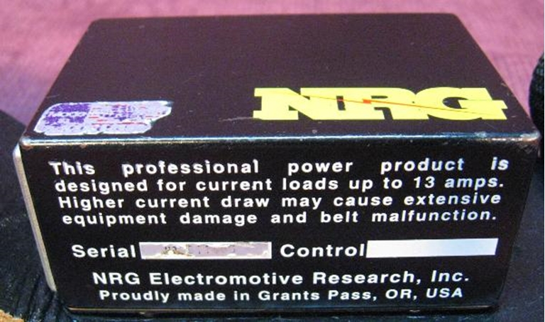 Image sur NRG Research Battery Belt only