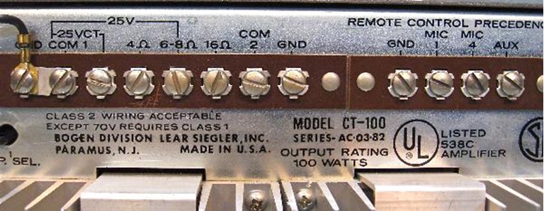 Image sur Bogen CT-100 powered mixer