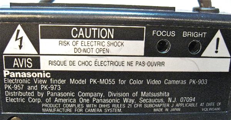 Afbeelding van Panasonic VIewfinder Model PK-M055