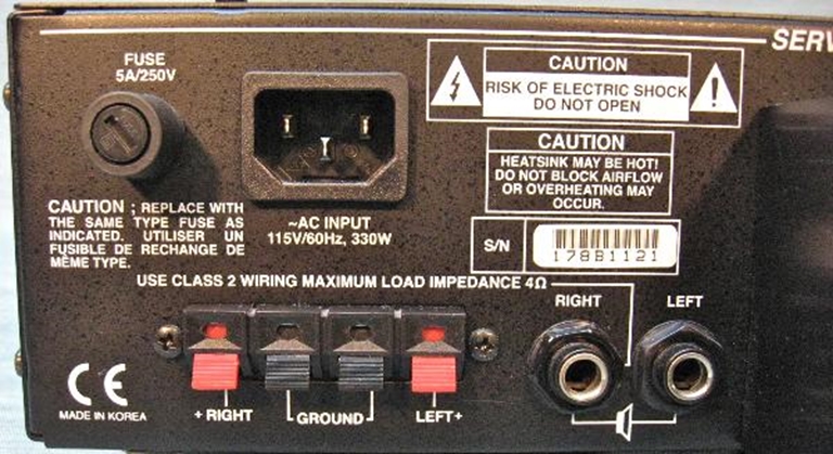 Image sur Samson Servo 170 Studio Power Amplifier