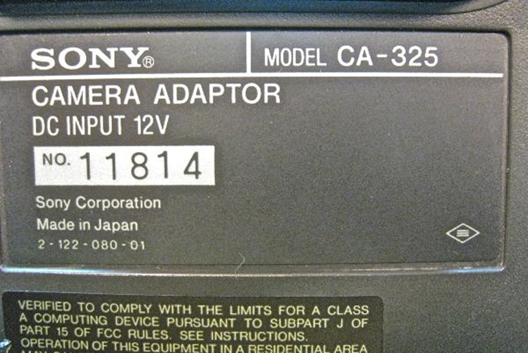 Picture of Sony CA-325 Camera adaptor 