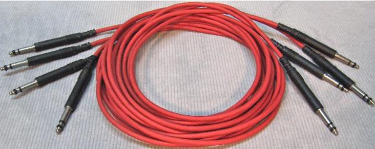 Image sur ADC 6', 1/4" Nickel, Red TRS Longframe Patch Cable