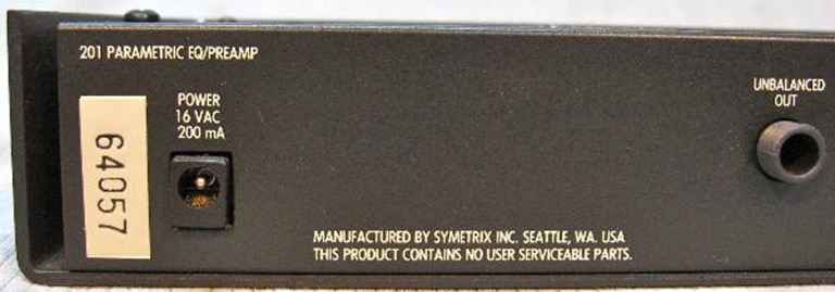 Image sur Symetrix SX201 (Pair) Parametric EQ