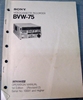 Afbeeldingen van Sony BVW-75 Operation Manual 1st Edition (Revised 2)