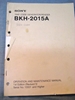 Afbeeldingen van Sony BKH-2015A Operation and Maintenance Manual 1st Edition (Revised 5)
