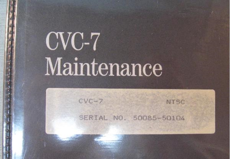 Afbeelding van Ampex CVC-7 Maintenance Manual