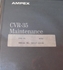Afbeelding van Ampex CVR-35 Maintenance Manual Volume 1