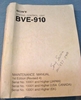 Afbeeldingen van Sony BVE-910 Maintenance Manual 1st Edition (Revised 4)