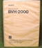 Afbeelding van Sony BVH-2000 Operation and Maintenance Manual Volume 1 2nd Edition (Revised 6)
