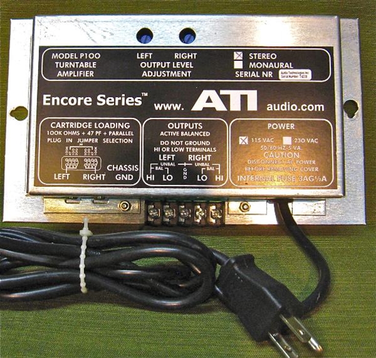 Afbeelding van ATI P100 Pro Turntable Preamplifier SOLD OUT.