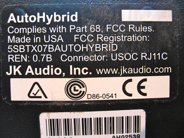 Afbeelding van JK Audio AutoHybrid phone interface