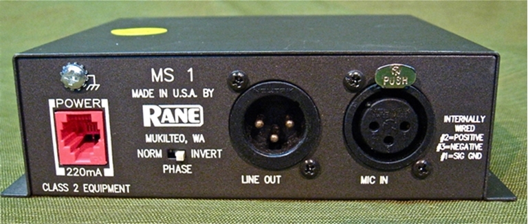 Image sur Rane MS-1 Mic Preamplifier, sn089322.