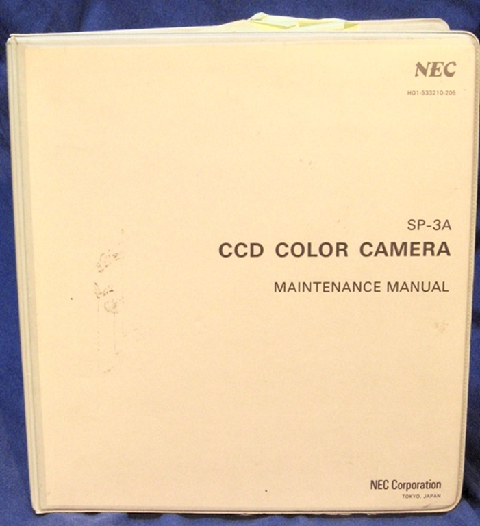 Afbeelding van NEC SP-3 CCD Camera Manual