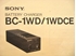 Afbeelding van Sony BC-1WD/1WDCE Operation and Maintenance Manual 1st Edition (Revised 1)