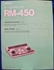 Afbeelding van Sony RM-450 Operation Manual pn3-786-085-21(1)