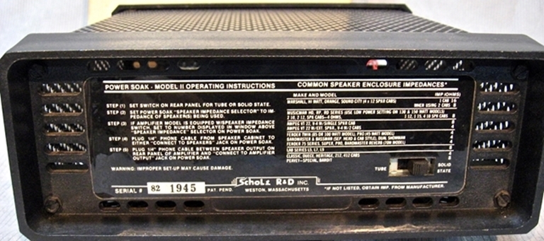Image sur Power Soak by Tom Sholz, Model II, (sn 82 1945)