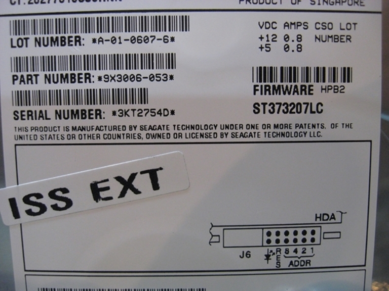 Afbeelding van Hewlett Packard 10K, 73 Gig drives.