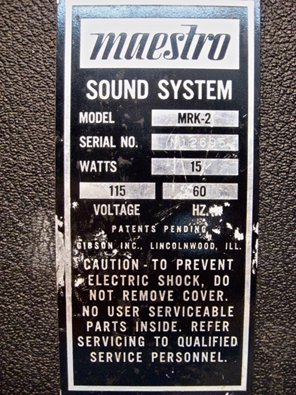 Afbeelding van Maestro Rhythm Master  MKII sn12695 SOLD OUT