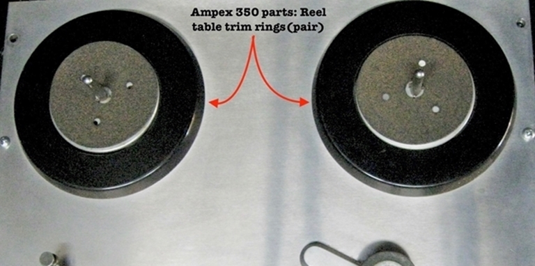 Afbeelding van Ampex 350 Reel Table Trim rings (pair).
