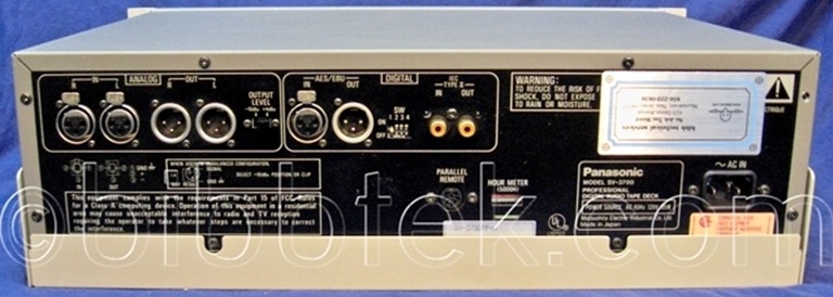Image sur Panasonic SV-3700 Dat, Very low hours