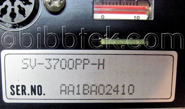 Image sur Panasonic SV-3700 Dat, Very low hours
