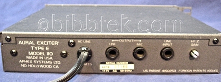 Afbeelding van Aphex Aural Exciter, Model 110, Type E. sn01186.