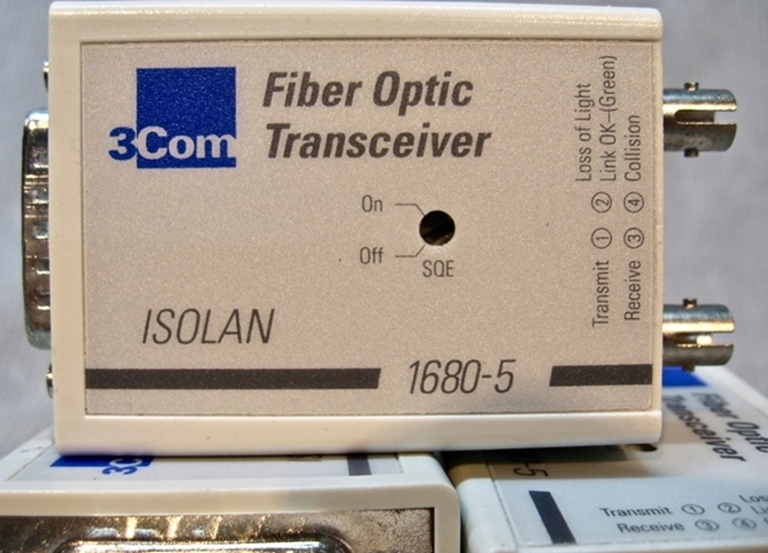 Afbeelding van 3Com Isolan Fiber Optic Transceiver. 1680-5