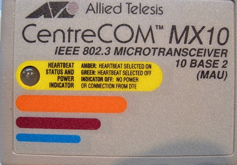 Afbeelding van CentreCOM MX10 IEEE 802.3 MicroTransceiver 10 Base 2