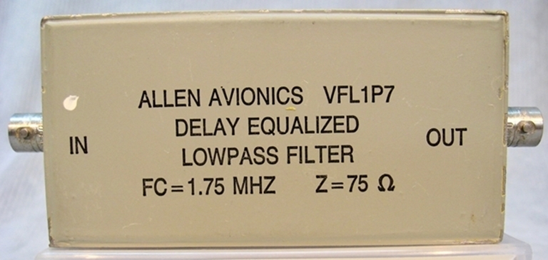 Afbeelding van Allen Avionics VFL1P7, Delay Equalized Filter