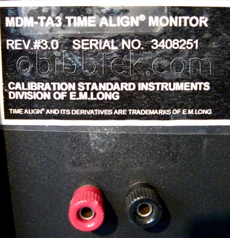 Afbeelding van Calibration Standard Instruments MDM-TA3 Time Align Monitors by E.M. Long