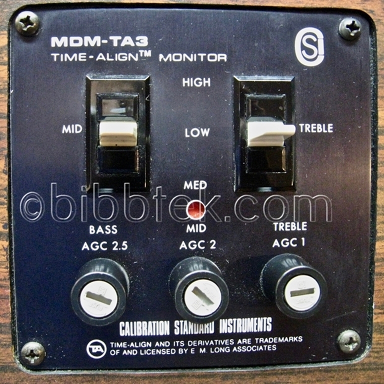 Afbeelding van Calibration Standard Instruments MDM-TA3 Time Align Monitors by E.M. Long