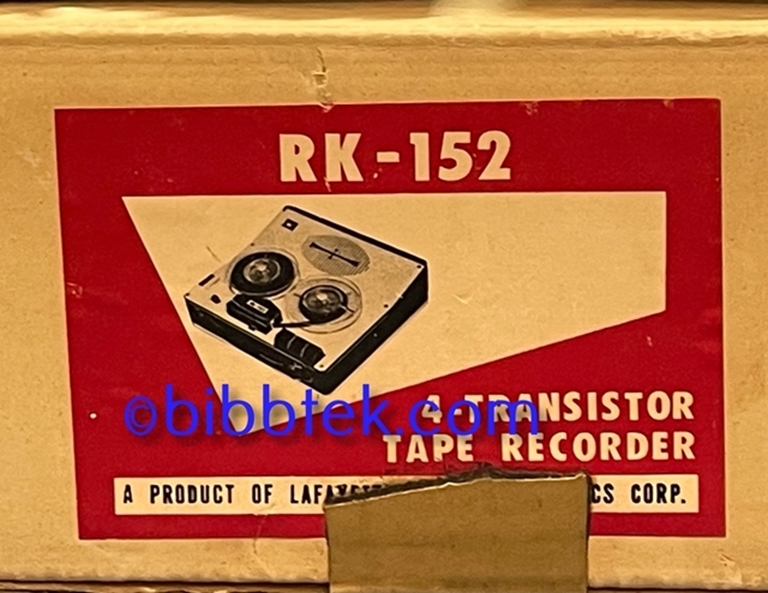 Image sur Lafayette R-K152 4 Transistor Reel to Reel.