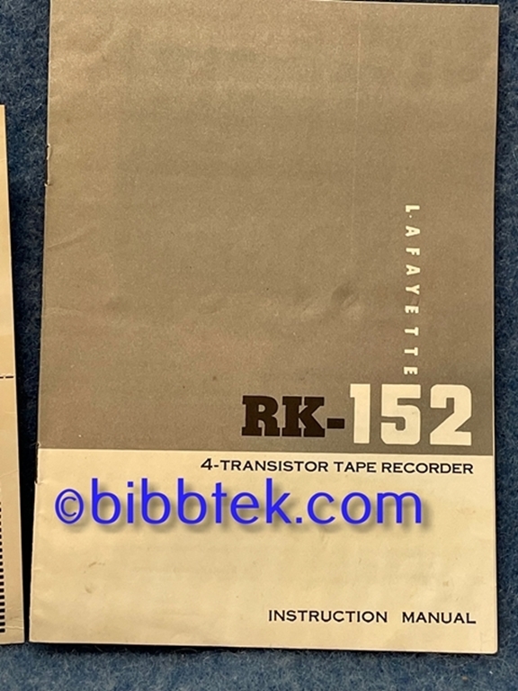 Image sur Lafayette R-K152 4 Transistor Reel to Reel.
