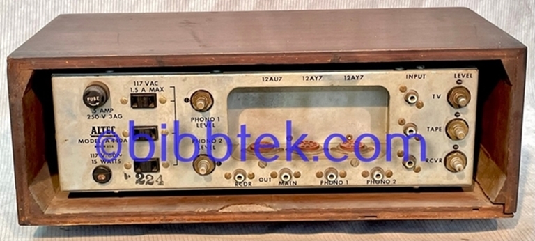 Image sur Altec Lansing A440A  HiFi Preamplifier,  sn224.