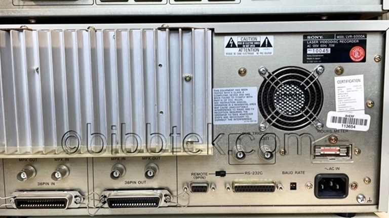 Afbeelding van Sony LVR5000 Laser DIsk recording system with Blank  Media.