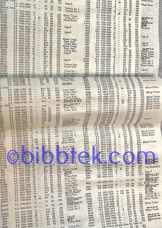 Afbeelding van HIckok Roll Chart models 752-752A