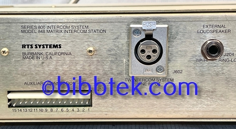 Afbeelding van RTS Model 848 Intercom master stations.