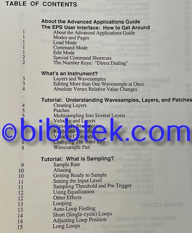Afbeelding van Ensoniq EPS Manuals