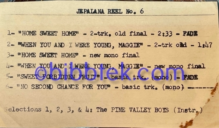 Image sur Jepalana Studio Masters,  35 7" reels from Associated Recording Studios. SOLD OUT.