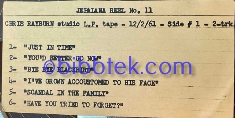 Image sur Jepalana Studio Masters,  35 7" reels from Associated Recording Studios. SOLD OUT.
