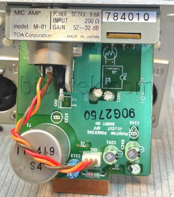Image sur TOA Model M-01 Microphone Input Modules