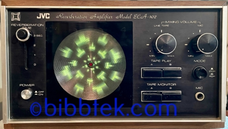 Image sur JVC ECA 102 Reverb unit, "Radar Screen reverberation amplifier".