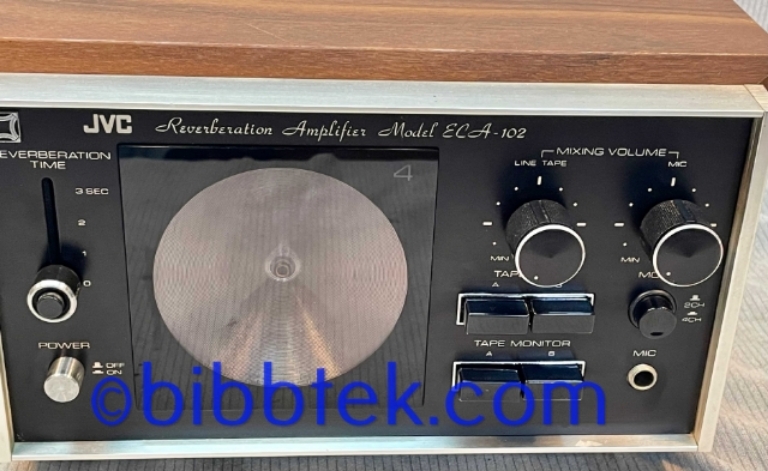 Image sur JVC ECA 102 Reverb unit, "Radar Screen reverberation amplifier".