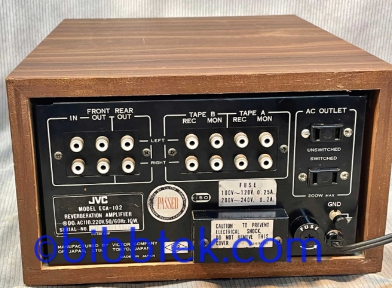 Image sur JVC ECA 102 Reverb unit, "Radar Screen reverberation amplifier".
