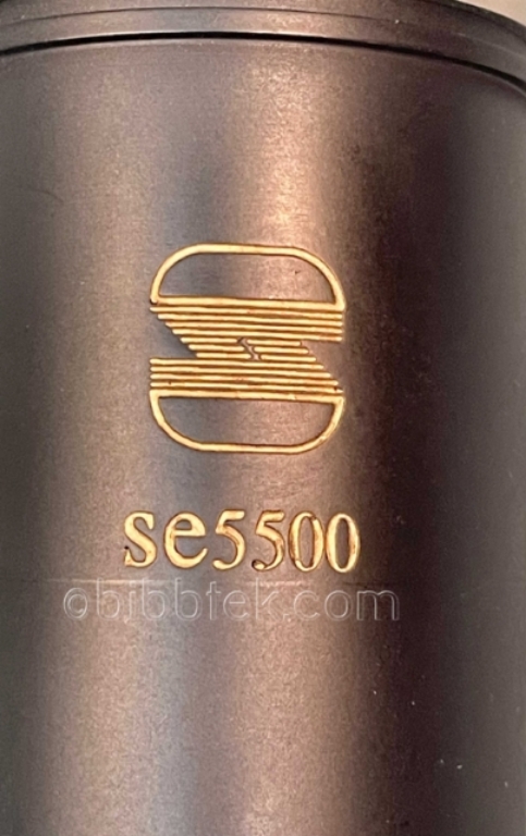 Picture of SE Electronics model SE 5500 large diaphragm, tube condenser microphone.
