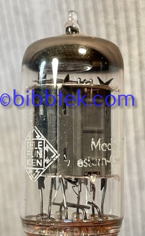 Image sur Telefunken 12AX7 tubes, Ribbed plate, Diamond. Lot of (5), used, tested.